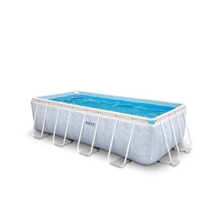 Бассейн каркасный Intex Prism Frame Chevron 26780NP (400x200x100 см) голубой
