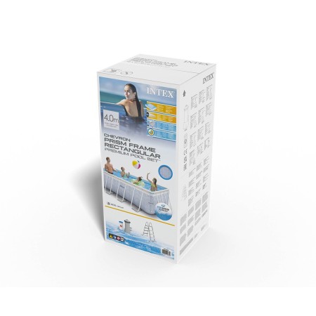 Бассейн каркасный Intex Prism Frame Chevron 26780NP (400x200x100 см) голубой