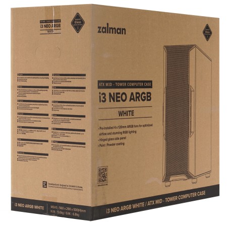 Корпус Zalman i3 Neo ARGB (i3 NEO ARGB White) белый