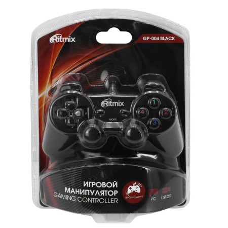 Джойстик проводной Ritmix GP-004 черный