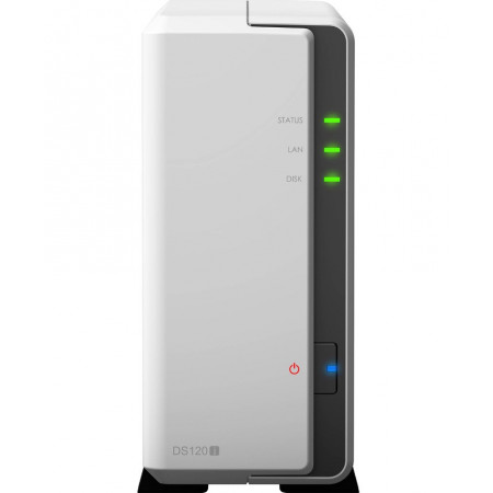 Сетевое хранилище (NAS) Synology DS120J белый