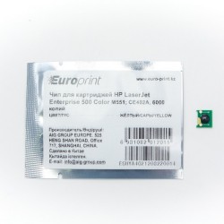 Чип Europrint для картриджа HP CE402A желтый (6000 стр.)
