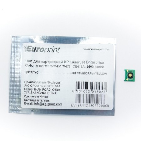 Чип Europrint для картриджей HP CE412A