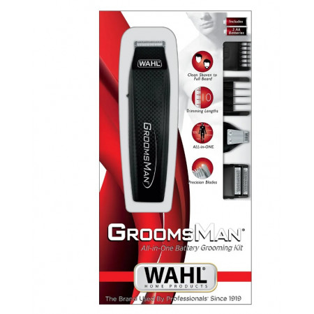 Машинка для стрижки волос Wahl Groomsman All in 1 (05537-3016) черный