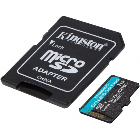 1 ТБ Карта памяти Kingston Canvas Go! Plus microSDXC (SDCG3/1TB) + адаптер черный