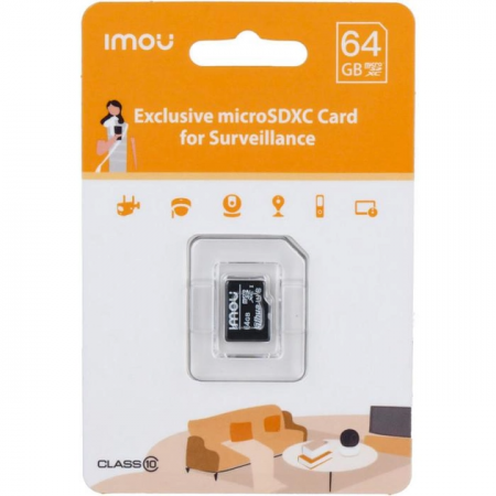 64 ГБ Карта памяти microSDXC Imou ST2-64-S1 черный