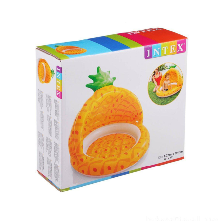 Бассейн надувной INTEX "Ананас" 58414NP (102х94 см) жёлтый
