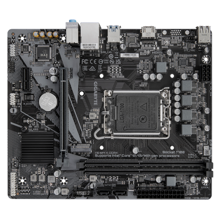 Материнская плата GIGABYTE H610M K DDR4 2.0 черный