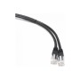 Патч-корд Cablexpert PP12-1M/BK черный 1м