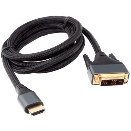 Кабель HDMI-DVI Cablexpert CC-HDMI-DVI-4K-6 1.8 м черный
