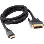 Кабель HDMI-DVI Cablexpert CC-HDMI-DVI-4K-6 1.8 м черный