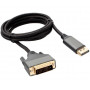 Кабель Displayport - DVI Cablexpert CC-DPM-DVIM-4K-6 1.8 м черный