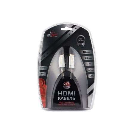 Кабель HDMI - HDMI Cablexpert CC-P-HDMI02-1M 1 м серый