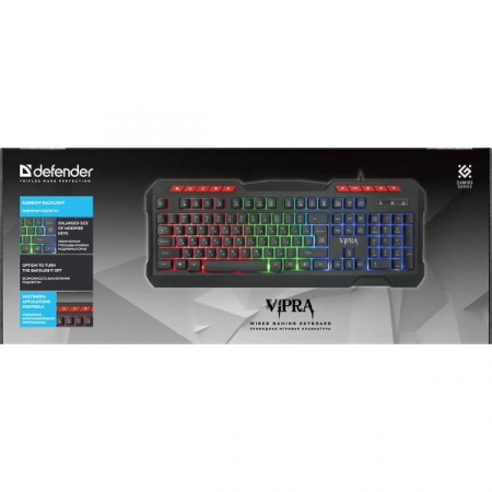 Клавиатура проводная Defender Vipra GK-586 (45586) чёрный