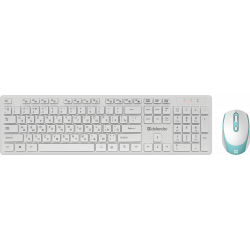 Клавиатура + мышь беспроводная Defender Auckland C-987 (45987) белый