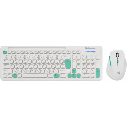 Клавиатура + мышь беспроводная Defender Cerrato C-978 (45978) белый