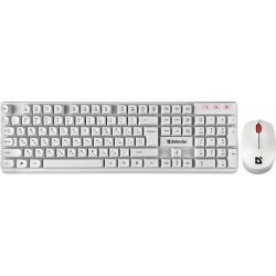 Клавиатура + мышь беспроводная Defender Milan C-992 (45994) белый