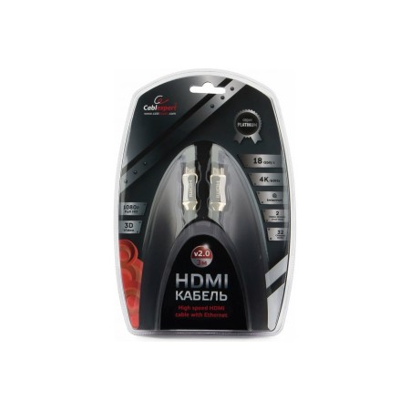 Кабель HDMI - HDMI Cablexpert CC-P-HDMI03-3M 3 м черный