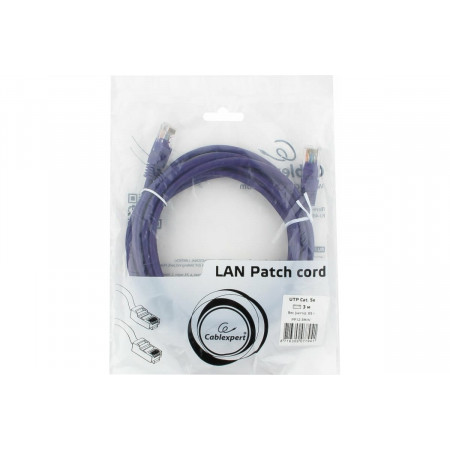 Патч-корд Cablexpert PP12-3M/V фиолетовый 3м
