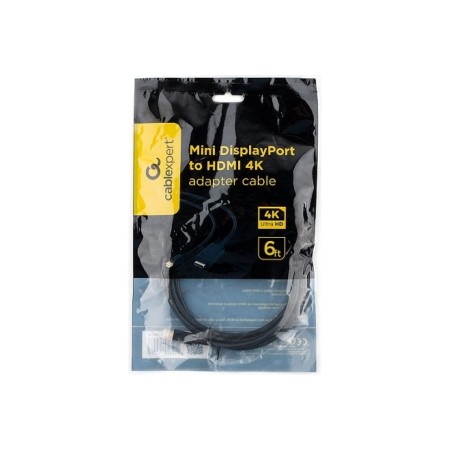 Кабель Mini DisplayPort - HDMI Cablexpert CC-mDP-HDMI-6 1.8 м черный