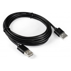 Кабель USB 2.0 Type-A - USB 2.0 Type-A ExeGate EX-CC-USB2-AMAM-1.8 1.8 м черный