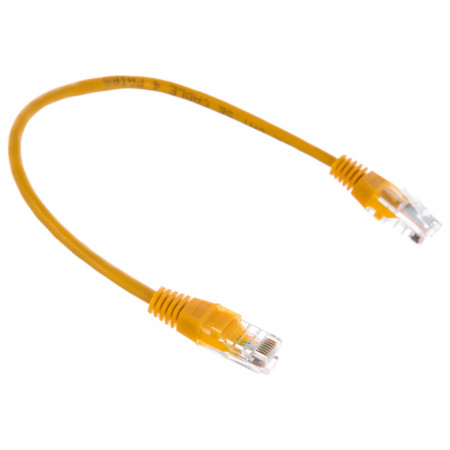 Патч-корд Cablexpert PP10-0.25M/Y желтый 0.25м