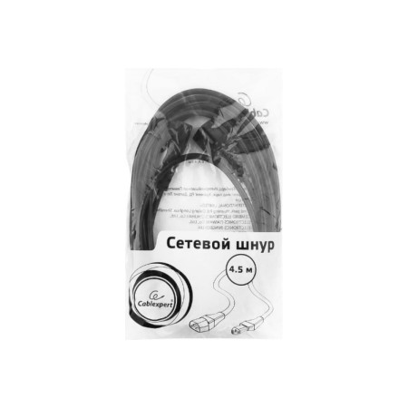 Кабель питания IEC 320 C13 - IEC 320 C14 Cablexpert PC-189-15 4.5 м черный