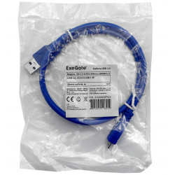 Кабель USB 3.0 Type-A - micro USB-B ExeGate EX-CC-USB3-AMmicroBM9P-0.5 0.5 м синий