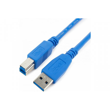 Кабель USB 3.0 Type-A - USB 3.0 Type-B Cablexpert CCP-USB3-AMBM-6 1.8 м синий