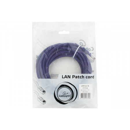 Патч-корд Cablexpert PP12-5M/V фиолетовый 5м