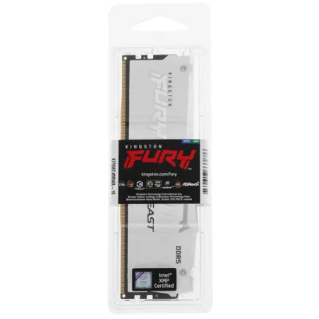 Оперативная память Kingston FURY Beast White RGB (KF556C40BWA-16) 16 ГБ белый