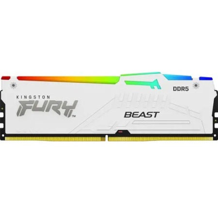 Оперативная память Kingston FURY Beast White RGB (KF556C40BWA-16) 16 ГБ белый