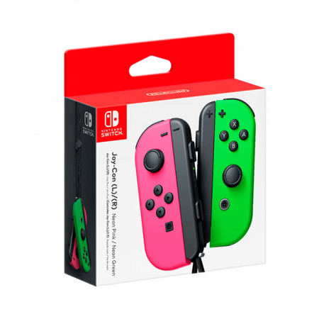 Джойстик беспроводной/проводной Nintendo Joy-con розовый/зеленый/черный