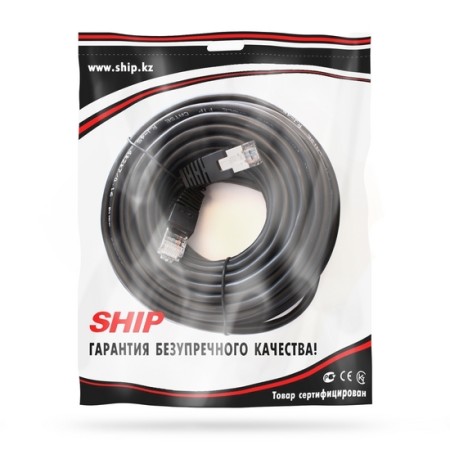 Патч-корд SHIP S4025BK1500-P черный 15м