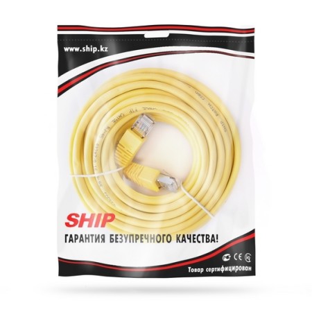 Патч-корд SHIP S4025YL1000-P желтый 10м