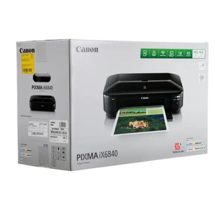 Принтер струйный Canon PIXMA iX6840 (8747B007) черный (без кабеля USB)