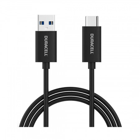 Кабель USB Type-C - USB 3.0 Type-A Duracell USB5031A 1 м черный