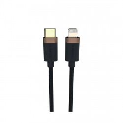 Кабель Lightning 8-pin MFI - USB Type-C Duracell USB9012A 1 м черный