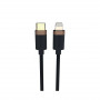 Кабель Lightning 8-pin MFI - USB Type-C Duracell USB9012A 1 м черный