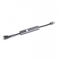 Кабель Lightning+Micro USB+USB Type С - USB 2.0 Type-A LDNIO LC99 0.3 м серый