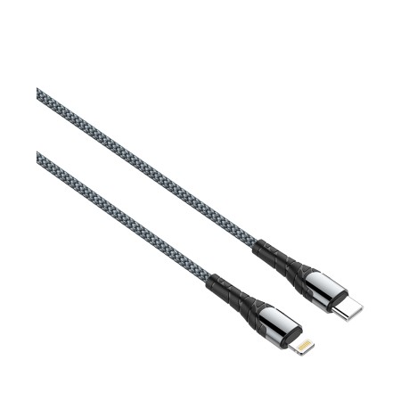 Кабель Lightning 8-pin - USB Type-C LDNIO LC112 (LC112 Type-C to Lightning) 2 м серый