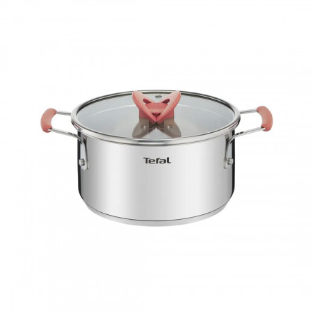 Набор посуды Tefal G720S604 (2100114427) серебристый/красный