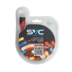 Кабель HDMI-HDMI SVC HR0150RD-B 1.5 м красный/черный