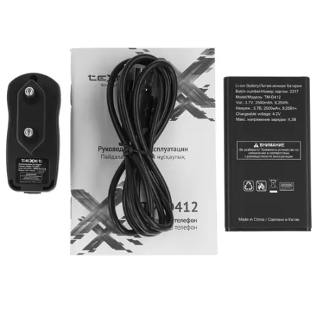 Мобильный телефон Texet TM-D412 (127206) чёрно-оранжевый