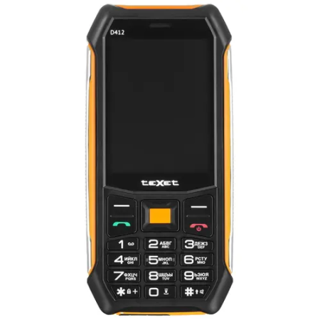 Мобильный телефон Texet TM-D412 (127206) чёрно-оранжевый