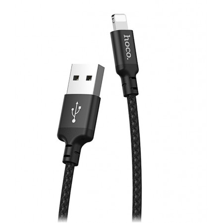 Кабель Lightning 8-pin - USB 2.0 Type-A Hoco X14 2 м черный