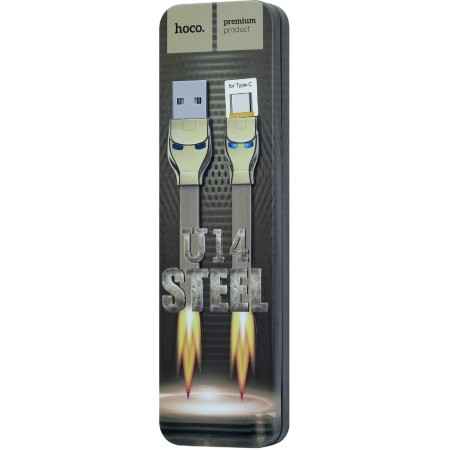 Кабель USB Type-C - USB 2.0 Type-A Hoco U14 1.2 м золотистый