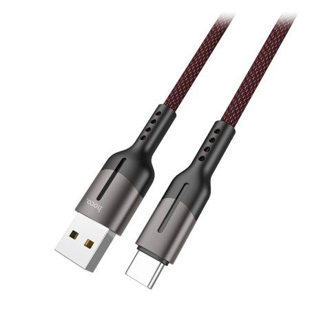 Кабель USB Type-C - USB 2.0 Type-A Hoco U68 1.2 м красный