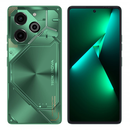 Смартфон Tecno POVA 6 Pro 5G (LI9) NFC 12 ГБ/256 ГБ зеленый (Comet Green)