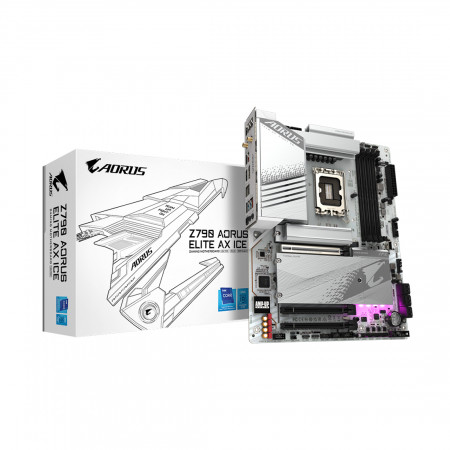 Материнская плата GIGABYTE Z790 AORUS ELITE AX ICE белый